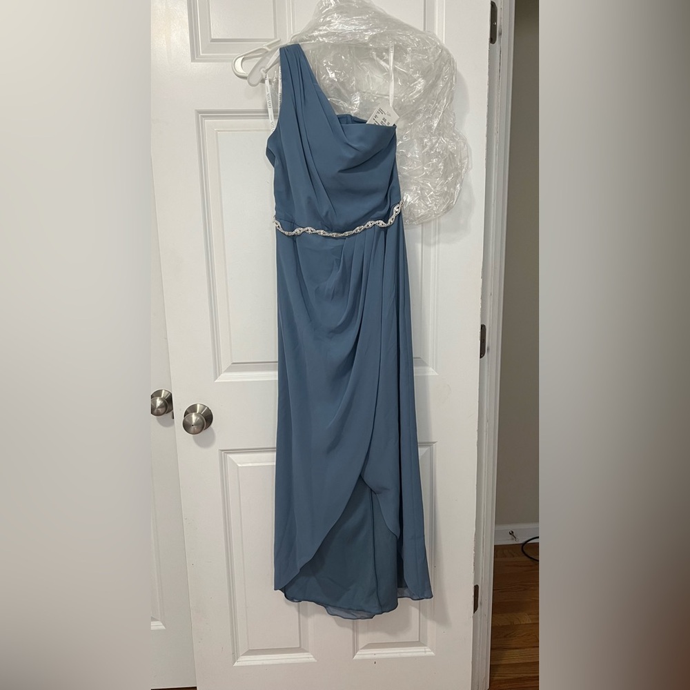 David’s Bridal Dress. Size 2. Steel Blue.